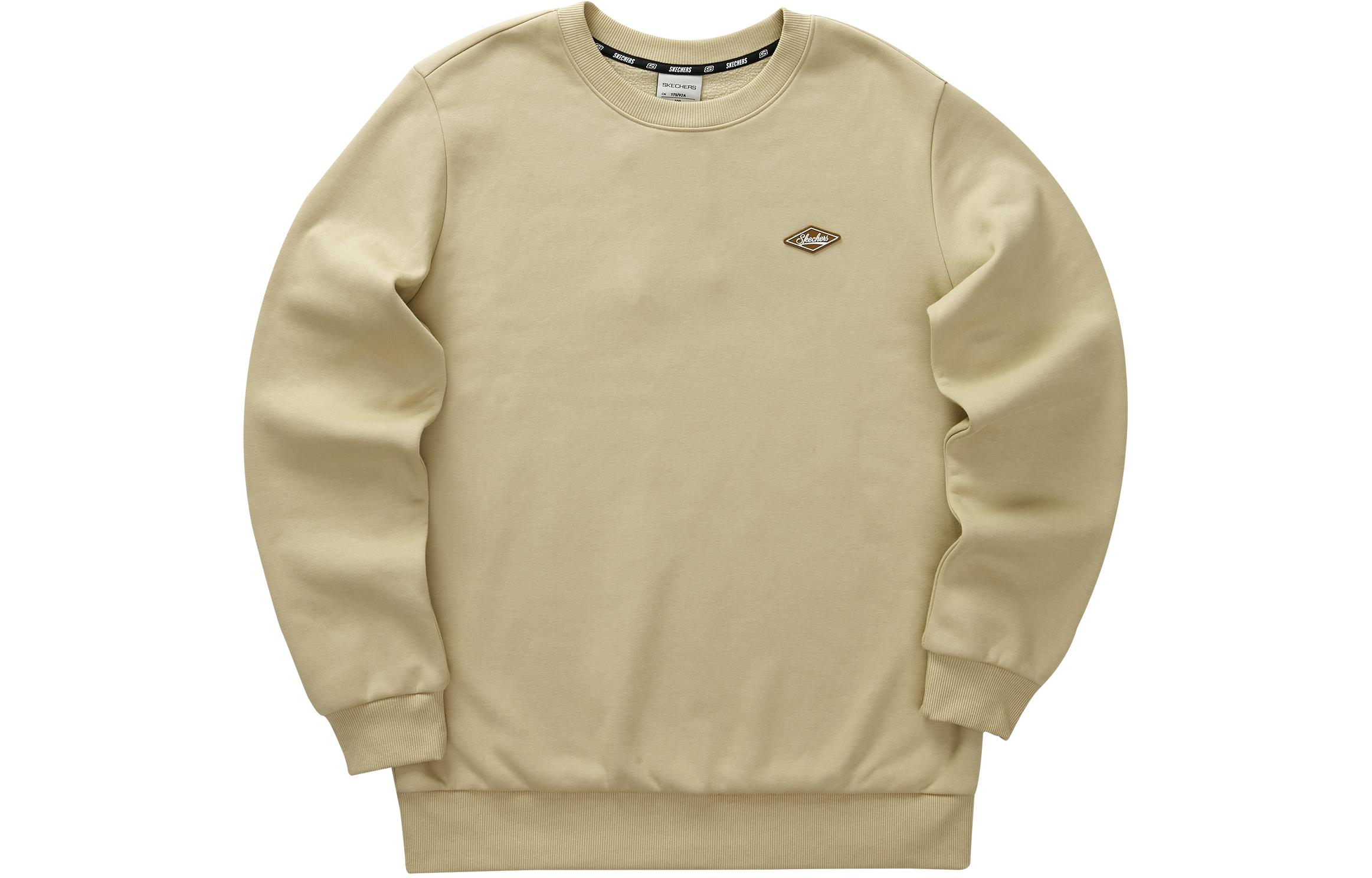 Skechers Unisex Crewneck Pullover Fleece Sweatshirt Ireland Cream Color L323U088-028R