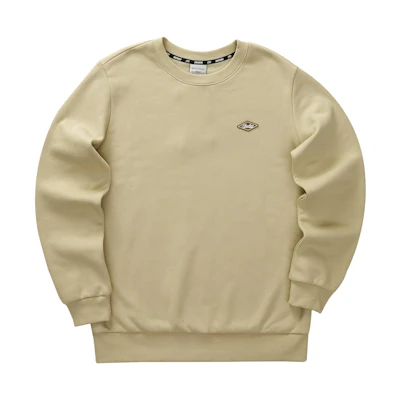 Skechers Unisex Crewneck Pullover Fleece Sweatshirt Ireland Cream Color L323U088-028R