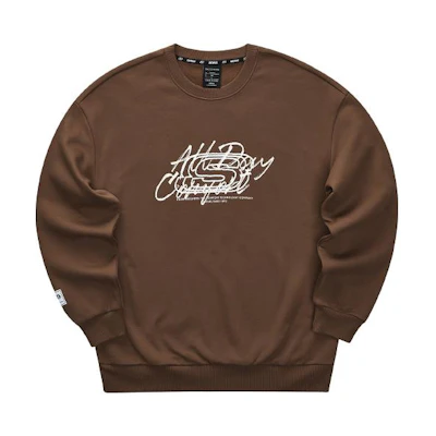 Skechers Unisex Crewneck Pullover Sweatshirt Coffee Brown L323U124-03JJ