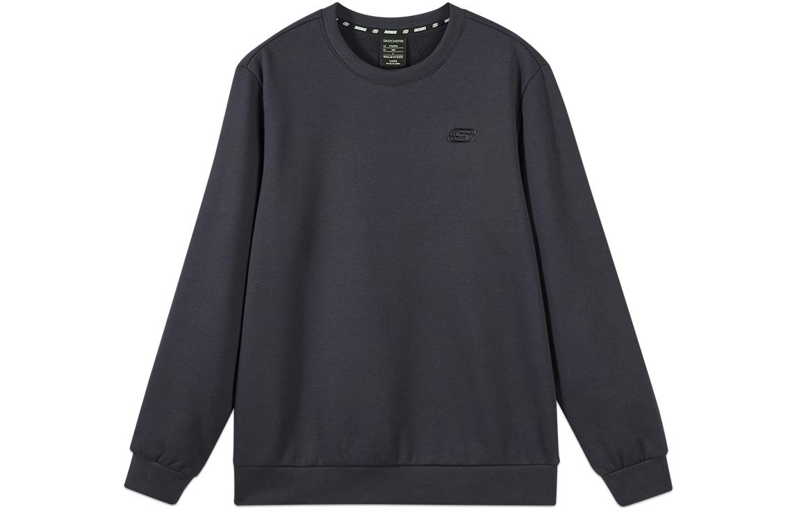Skechers Unisex Fleece-Lined Crewneck Sweatshirt in Charcoal Gray L422U129-026R