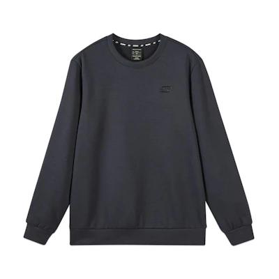 Skechers Unisex Fleece-Lined Crewneck Sweatshirt in Charcoal Gray L422U129-026R