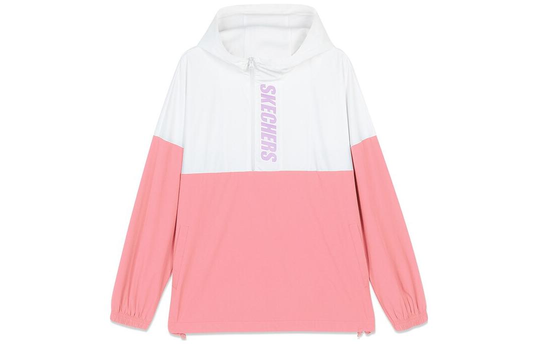 Skechers Unisex Hoodie Jacket with Letter Print in Quartz Pink L320U226-00K7