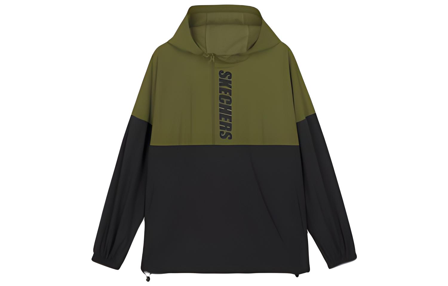 Skechers Unisex Hoodie Letter Print Long Sleeve Jacket - Berlin Green L320U226-0104