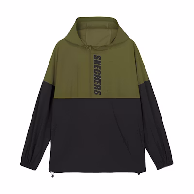 Skechers Unisex Hoodie Letter Print Long Sleeve Jacket - Berlin Green L320U226-0104