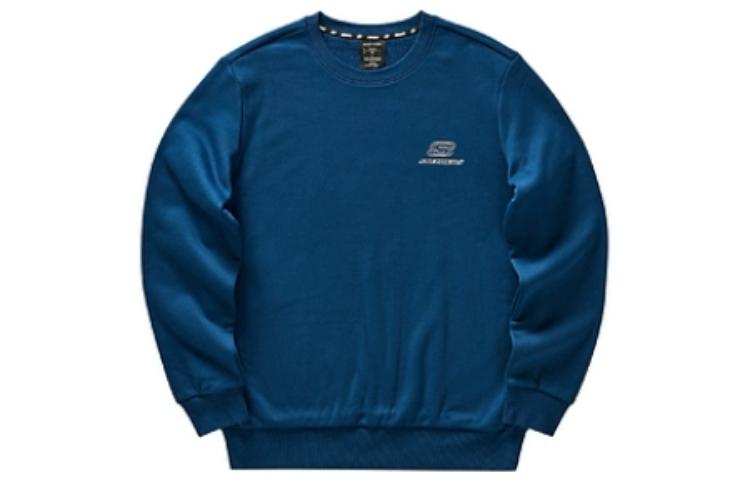 Skechers Unisex Knit Pullover Solid Casual Sweatshirt Poseidon Blue L422U222-00H1