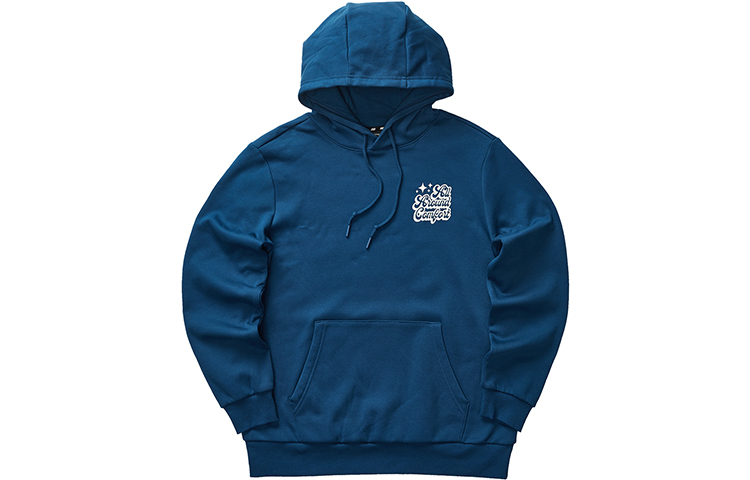 Skechers Unisex Letter Hoodie Pullover in Poseidon Blue L423U094-00H1