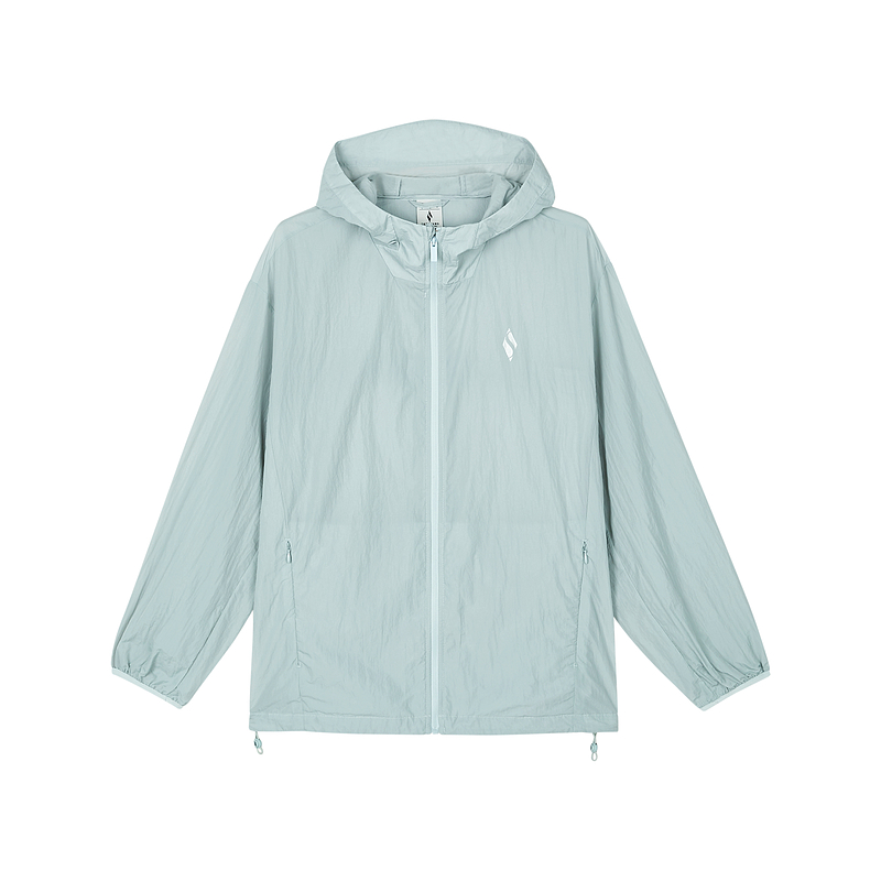 Skechers Unisex Light Grey Blue Zip-Up Hoodie Jacket Casual Long Sleeve L224U167-03PB