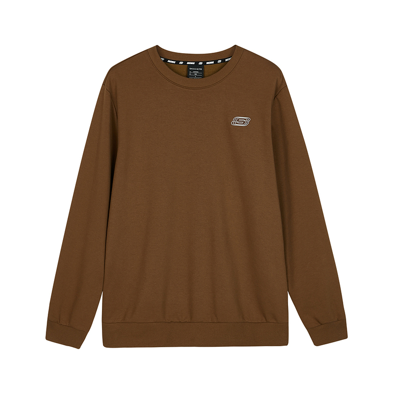 Skechers Unisex Loose Fit Crewneck Long Sleeve Sweatshirt Deep Brown L422U130-013J