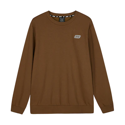 Skechers Unisex Loose Fit Crewneck Long Sleeve Sweatshirt Deep Brown L422U130-013J