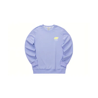 Skechers Unisex Loose Fit Crewneck Sweatshirt in Sweet Lavender L322U127-01DU
