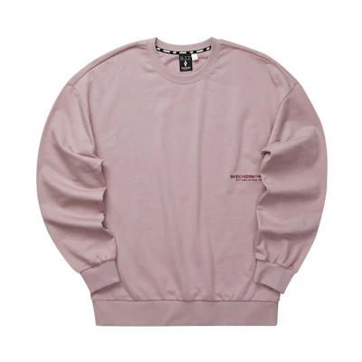 Skechers Unisex Minimalist Crewneck Sweatshirt in Wood Rose Pink L124U155-04JD