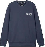 Skechers Unisex Navy Blue Casual Knit Embroidered Pullover Sweatshirt L324U106-026R Skechers Unisex Navy Blue Casual Knit Embroidered Pullover Sweatshirt L324U106-026R