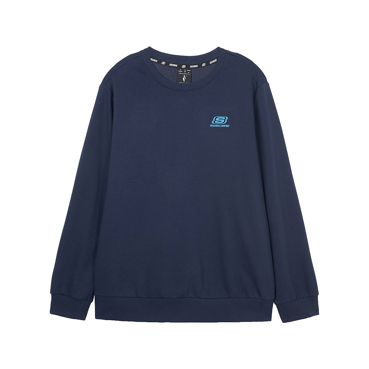 Skechers Unisex Navy Blue Soft Touch Casual Crewneck Long Sleeve Sweatshirt L424U169-00DU
