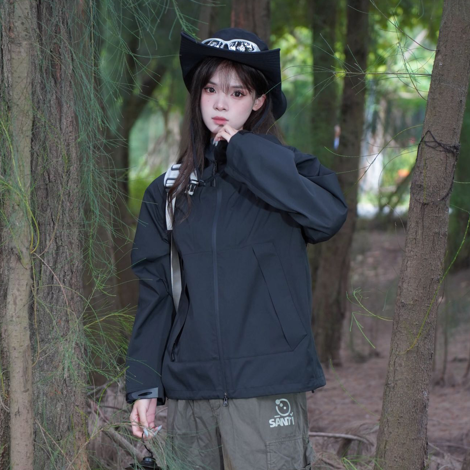 Skechers Unisex Outdoor Hooded Windbreaker Jacket - Stylish, Warm, Waterproof L424U286 圖 5