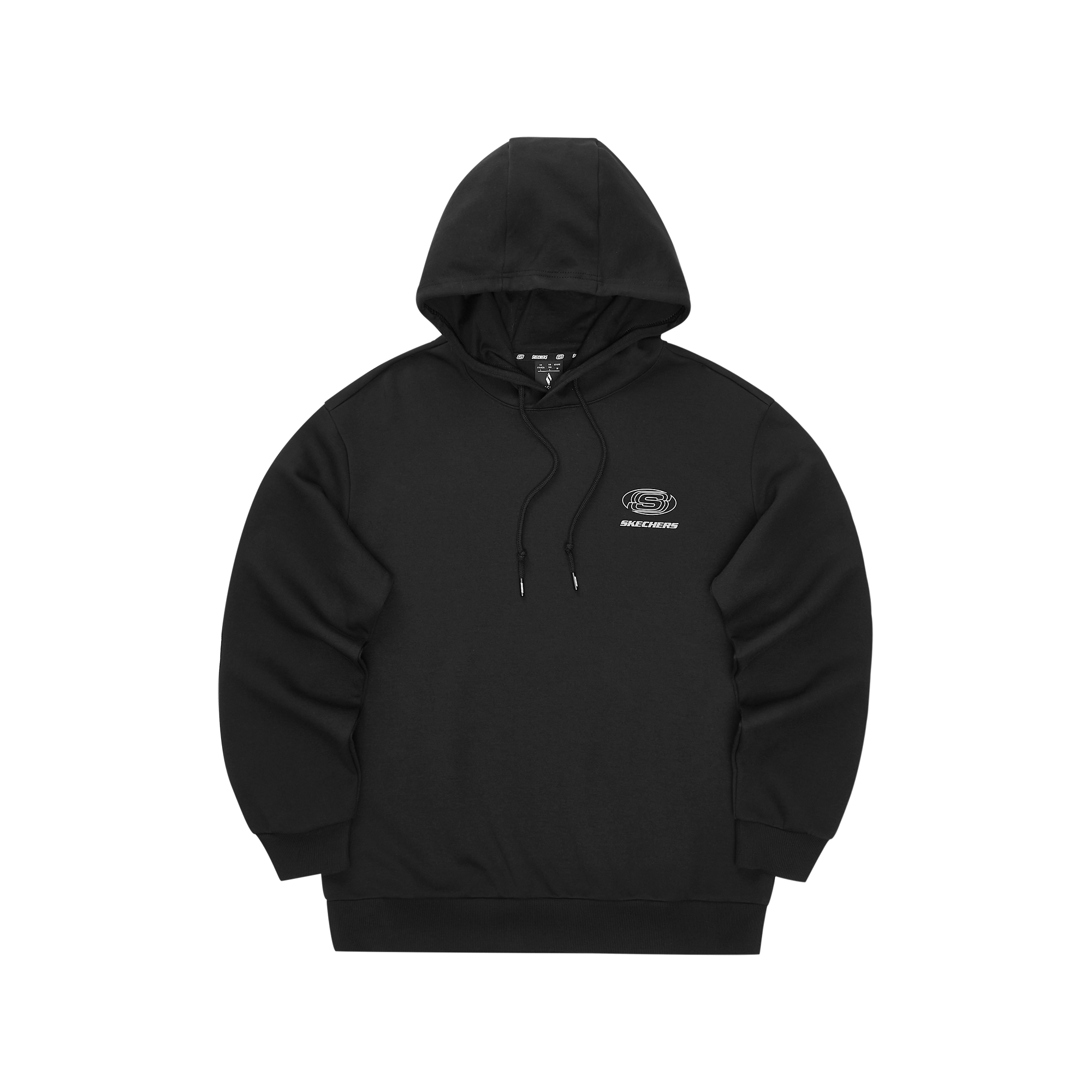 Skechers Unisex Pullover Hoodie in Charcoal Black - Comfortable Long Sleeve L324U099-0018