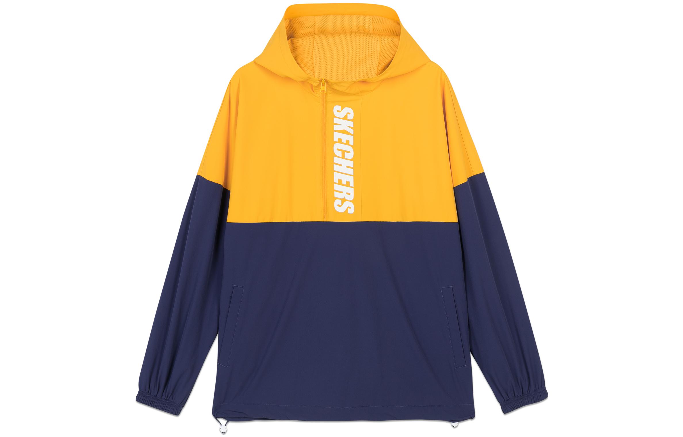Skechers Unisex Pullover Hoodie Jacket with Letter Print in Medieval Blue L320U226-007D