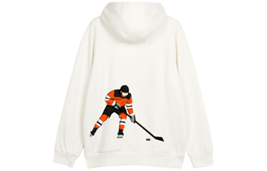 Skechers Unisex Pullover Hoodie with Front Letter Print and Drawstring L422U241