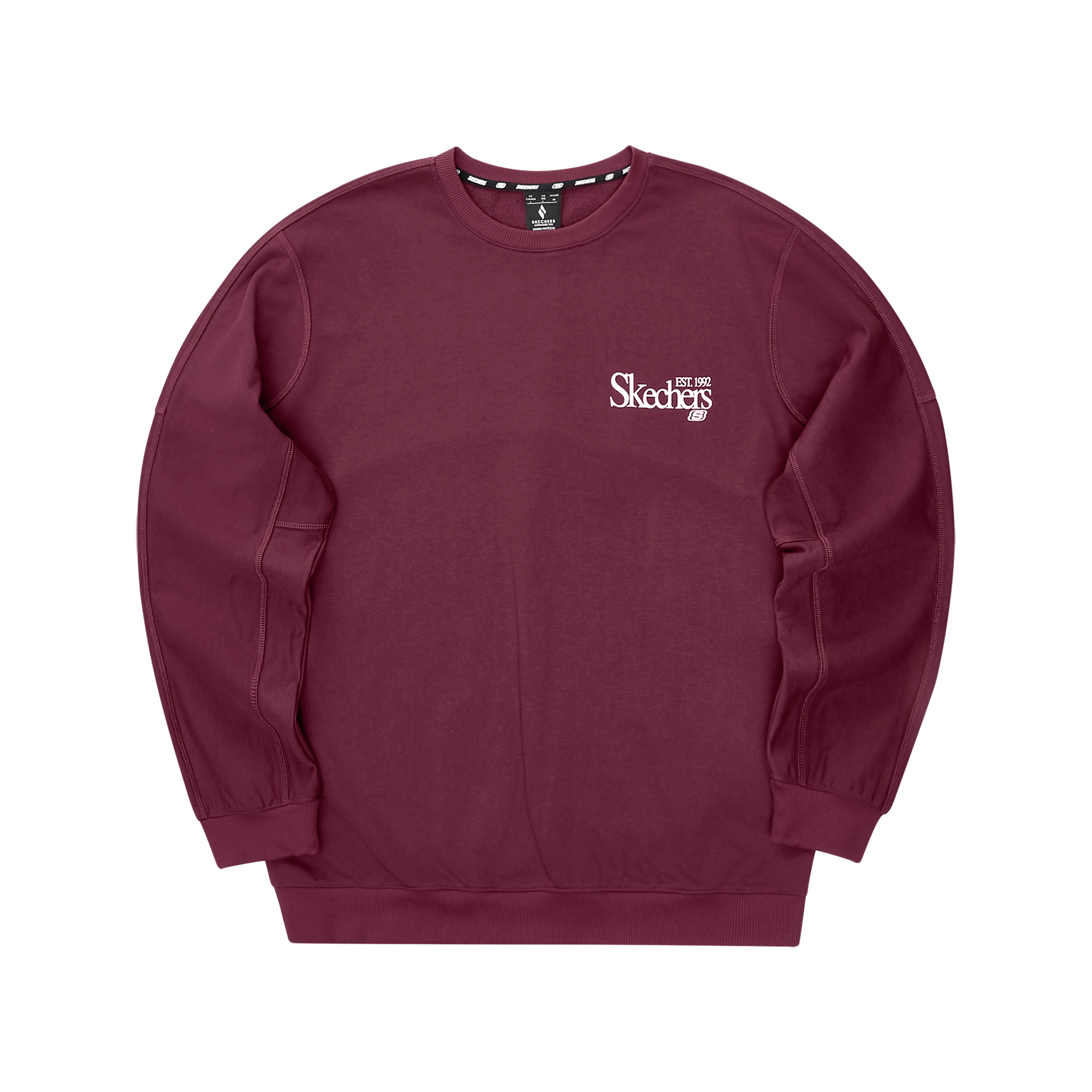 Skechers Unisex Red Crewneck Casual Sports Long Sleeve Sweatshirt L324U064-02C9