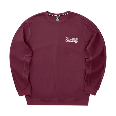 Skechers Unisex Red Crewneck Casual Sports Long Sleeve Sweatshirt L324U064-02C9