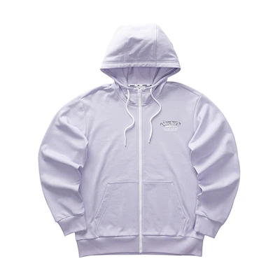 Skechers Unisex Retro Solid Color Hooded Drawstring Jacket in Heather Purple L323U084-00FW