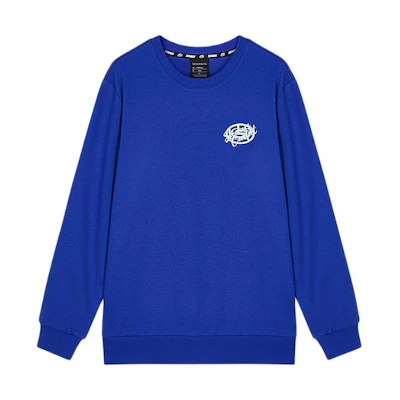 Skechers Unisex Solid Color Crewneck Pullover Sweatshirt - Ocean Blue L423U159-002V