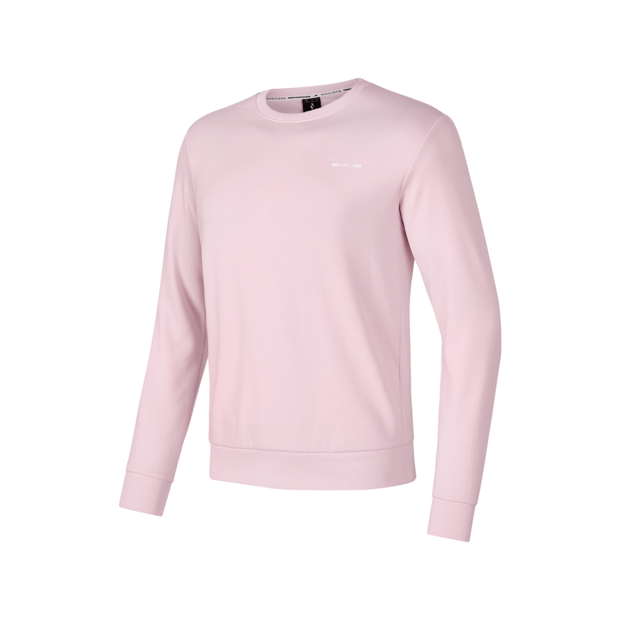 Skechers Unisex Solid Color Crewneck Pullover Sweatshirt - Pink P424U037-02GM