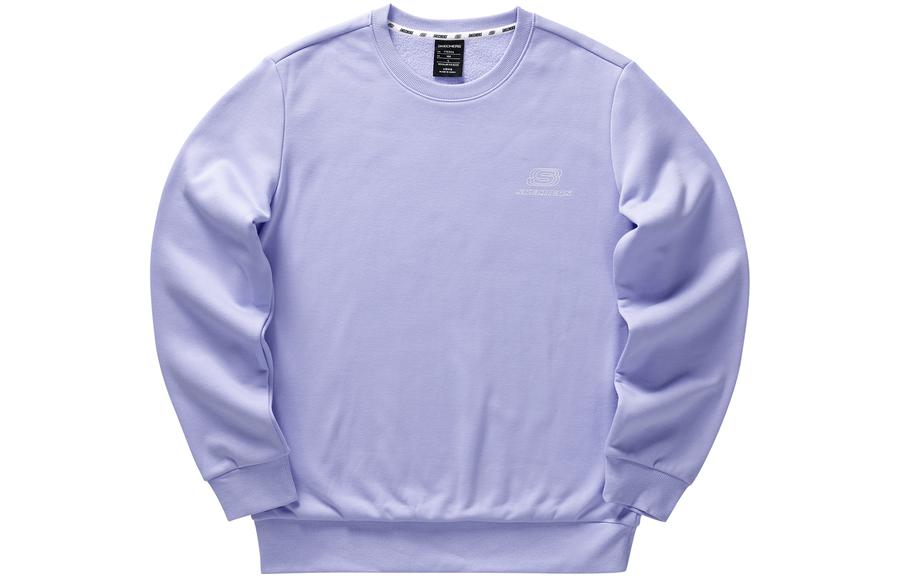 Skechers Unisex Solid Crewneck Fleece Pullover Sweatshirt - Sweet Lavender L422U222-01DU