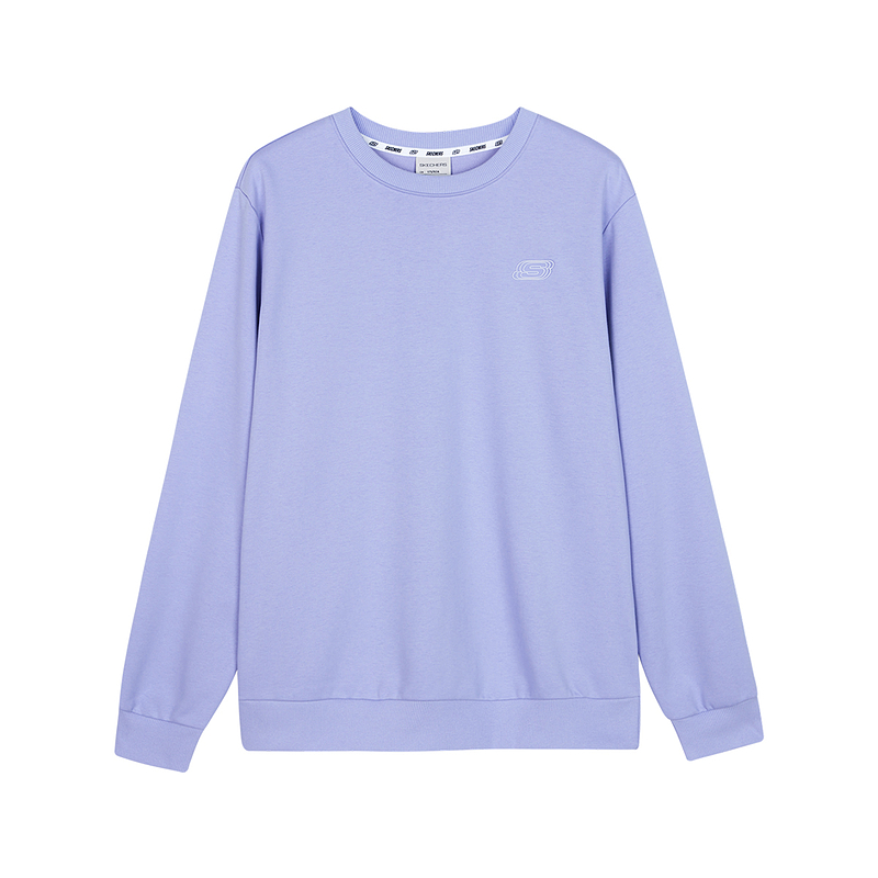 Skechers Unisex Solid Lavender Crewneck Oversized Sweatshirt L422U130-01DU