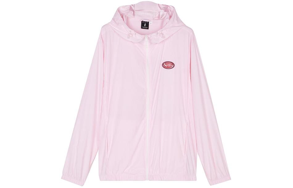 Skechers Unisex Solid Logo Zip-Up Hoodie Jacket - Light Pink L224U053-03JG