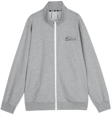 Skechers Jaket Zip Kolar Longgar Unisex - Kelabu Heather L423U095-004F Buy Skechers Jaket Zip Kolar Longgar Unisex - Kelabu Heather L423U095-004F