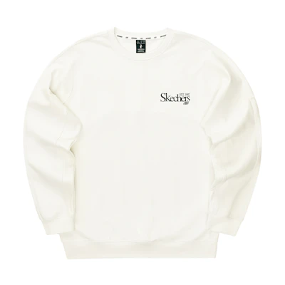 Skechers Unisex White Casual Sports Long-Sleeve Sweatshirt L324U064-0074