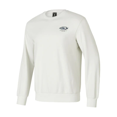 Skechers Unisex White Crewneck Long Sleeve Sweatshirt P424U031-01NJ