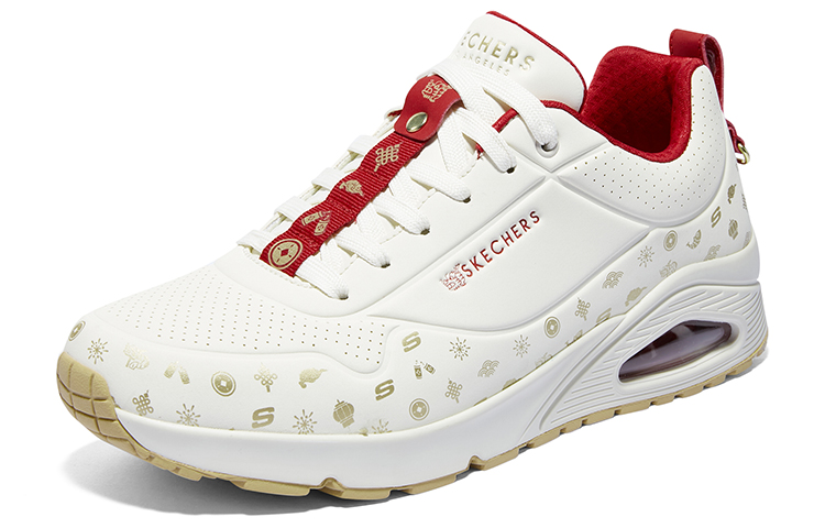 Lookbook Skechers Uno-Tahun Naga 2024 'Beige Merah' 183999-NAT