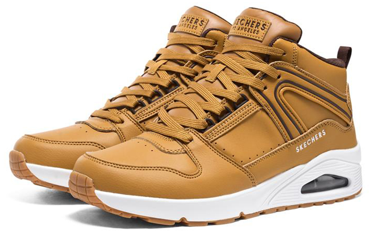 Lookbook Skechers Uno 低幫舒適運動休閒鞋 棕色