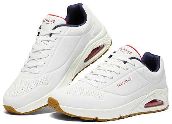 스케쳐스 우노 '화이트 네이비 레드' 52458-WNVR Lookbook 스케쳐스 우노 '화이트 네이비 레드' 52458-WNVR