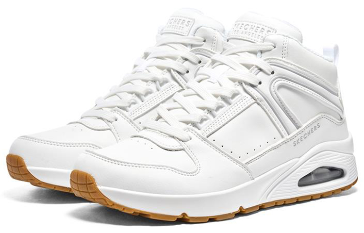 Lookbook Skechers Uno 低幫舒適運動休閒鞋 白色