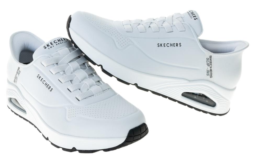 Shop Skechers UNO SLIP-INS ''Durable Respirant'' 183005-WHT