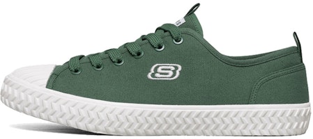 Skechers V'lites 2.0 Canvas Shoes Green 666128-DKGR Skechers V'lites 2.0 Canvas Shoes Green 666128-DKGR
