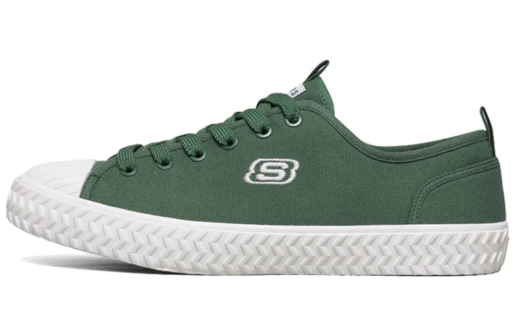Skechers V'lites 2.0 Canvas Shoes Green 666128-DKGR