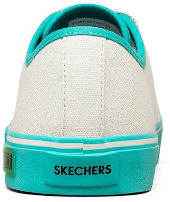 Skechers V'lites 'White Green Canvas' 666168-LGTQ Shop Skechers V'lites 'White Green Canvas' 666168-LGTQ
