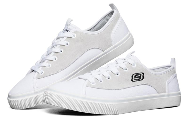 Lookbook Skechers V'Lites 'Blanco Low-Top'. 666121-WHT