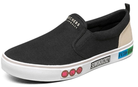 Skechers V'lites 輕便一蹬 帆布鞋 黑色 Lookbook Skechers V'lites 輕便一蹬 帆布鞋 黑色