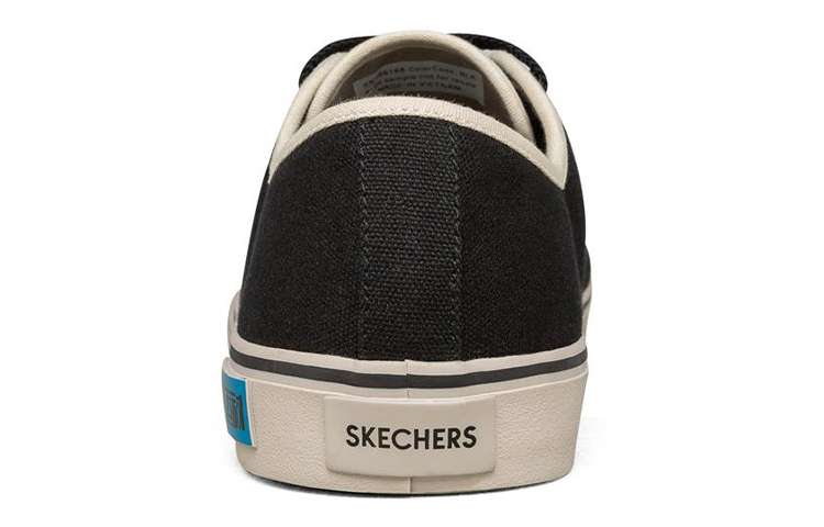 Skechers V'lites Lightweight Fashion Canvas Shoes Black/Grey 圖 4
