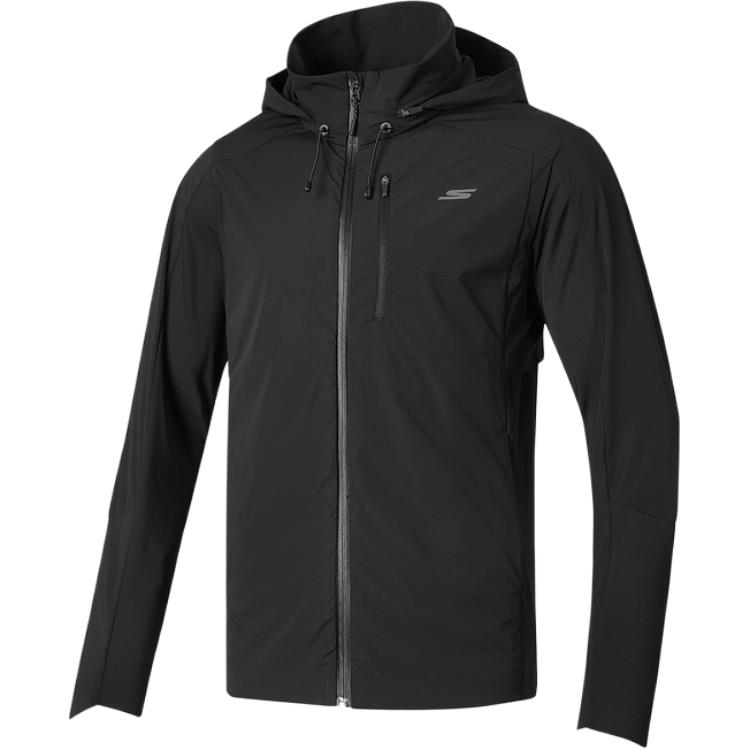 Skechers Variable Series Breathable Quick-Dry Running Jacket Carbon Black P324M049-0018
