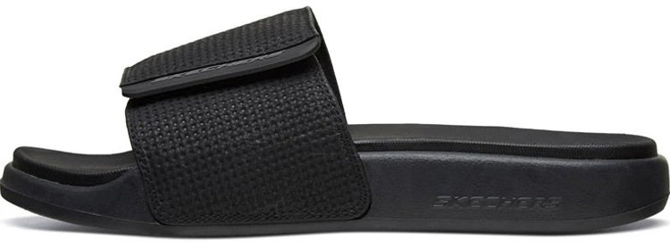 skechers-velcro-flat-heel-sports-slippers-black-51729-bbk