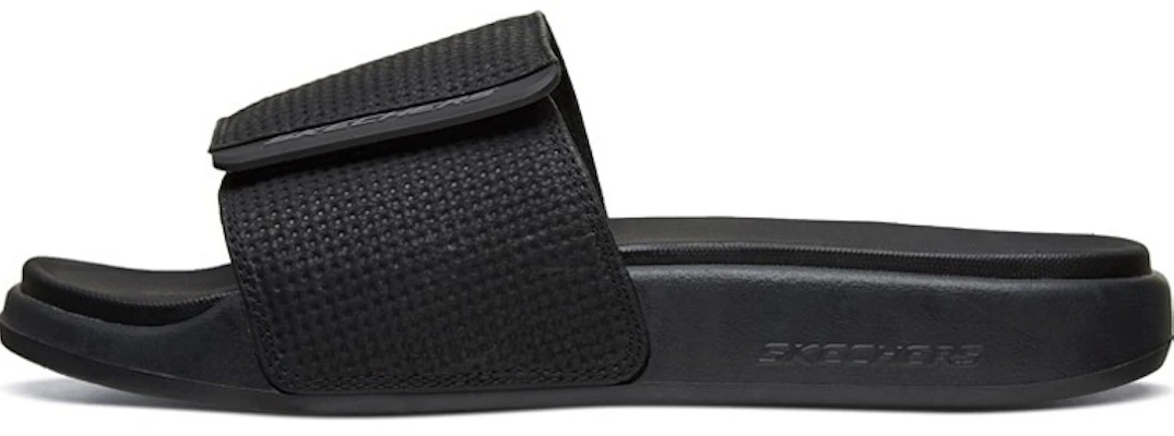 Sandales de Sport Noires Skechers à Scratch et Talon Plat 51729-BBK Buy Sandales de Sport Noires Skechers à Scratch et Talon Plat 51729-BBK