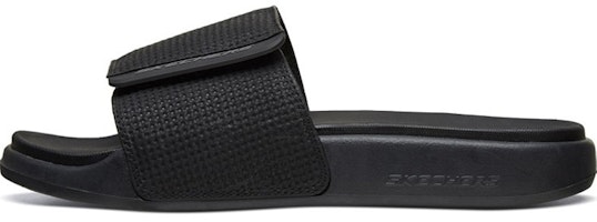 Skechers Velcro Flat Heel Sports Slippers Black 51729-BBK Skechers Velcro Flat Heel Sports Slippers Black 51729-BBK