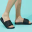 Purchase Sandales de Sport Noires Skechers à Scratch et Talon Plat 51729-BBK