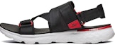 Buy Skechers Velcro Sandal Sukan Pantai Bernafas Hitam Merah Outdoor 54263-BKRD