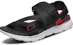 Order Sandales Skechers Noires Rouges Respirantes Sport Plein Air à Scratch 54263-BKRD